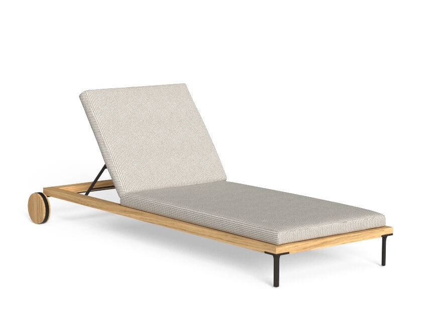 Садовая кровать из тикового дерева с колесами Talenti CleoSoft-wood ARCH-00097391