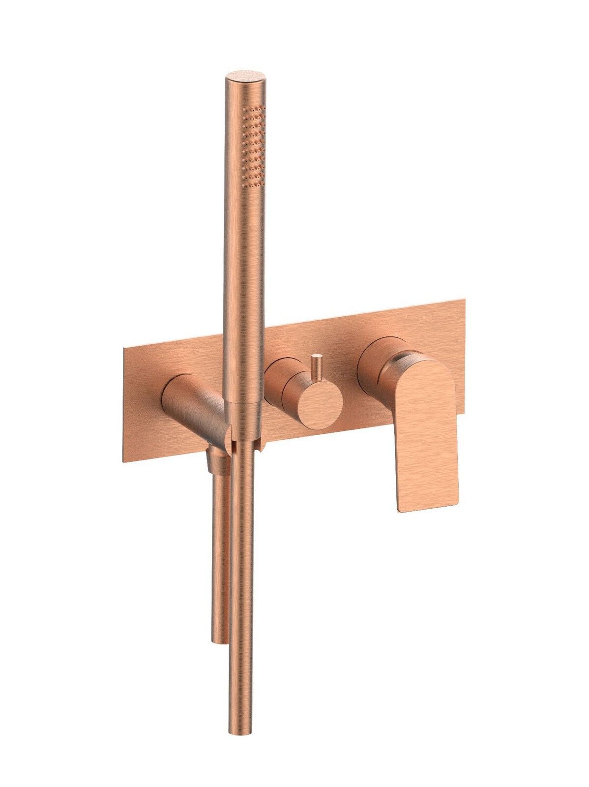 Однорычажный смеситель для душа с 3 отверстиями и ручным душем Rubinetterie Frattini отдельная эстетика ARCH-00018219 - Вид №1