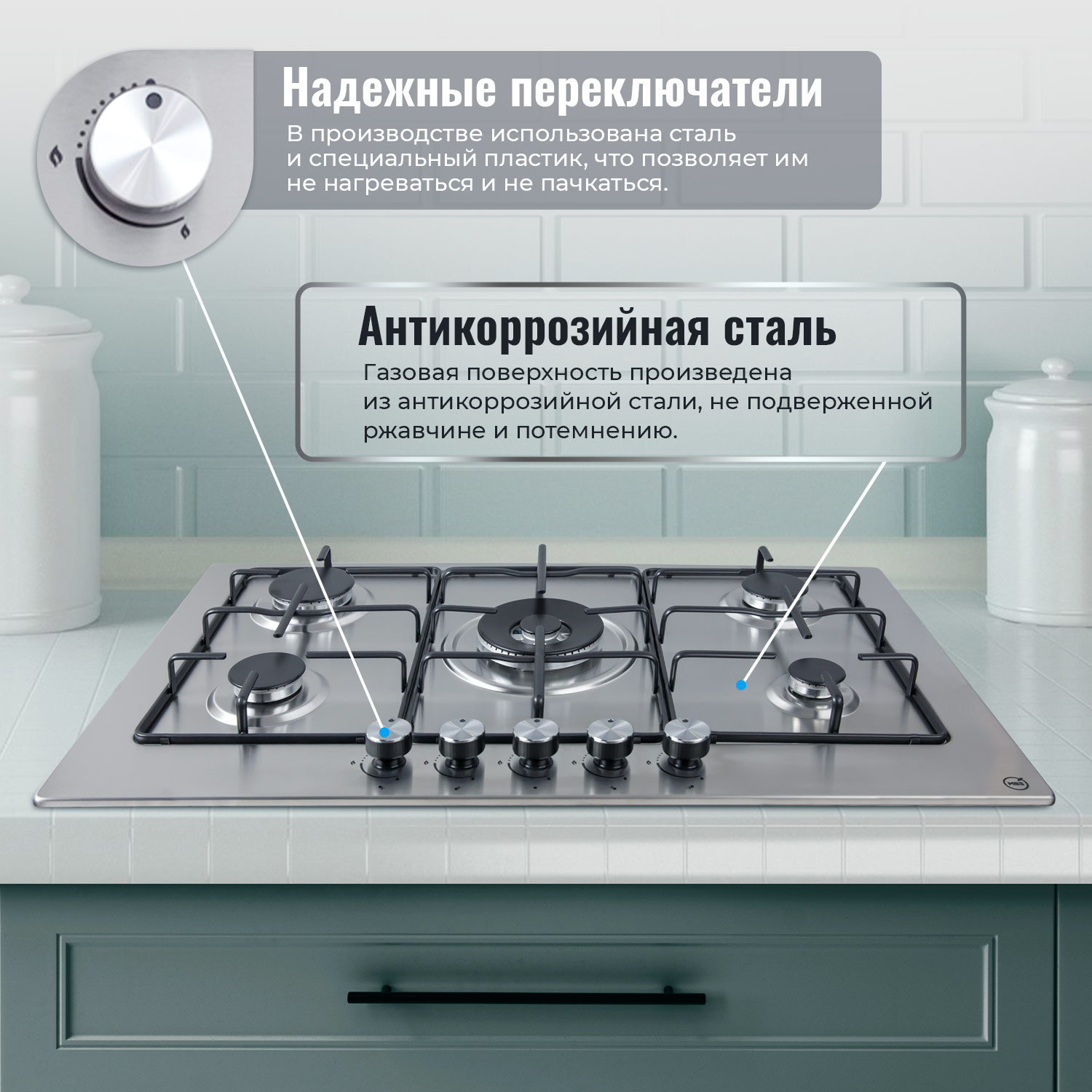 8129957 Газовая варочная поверхность MBS PG-911 STDN-0039477 - Вид №9