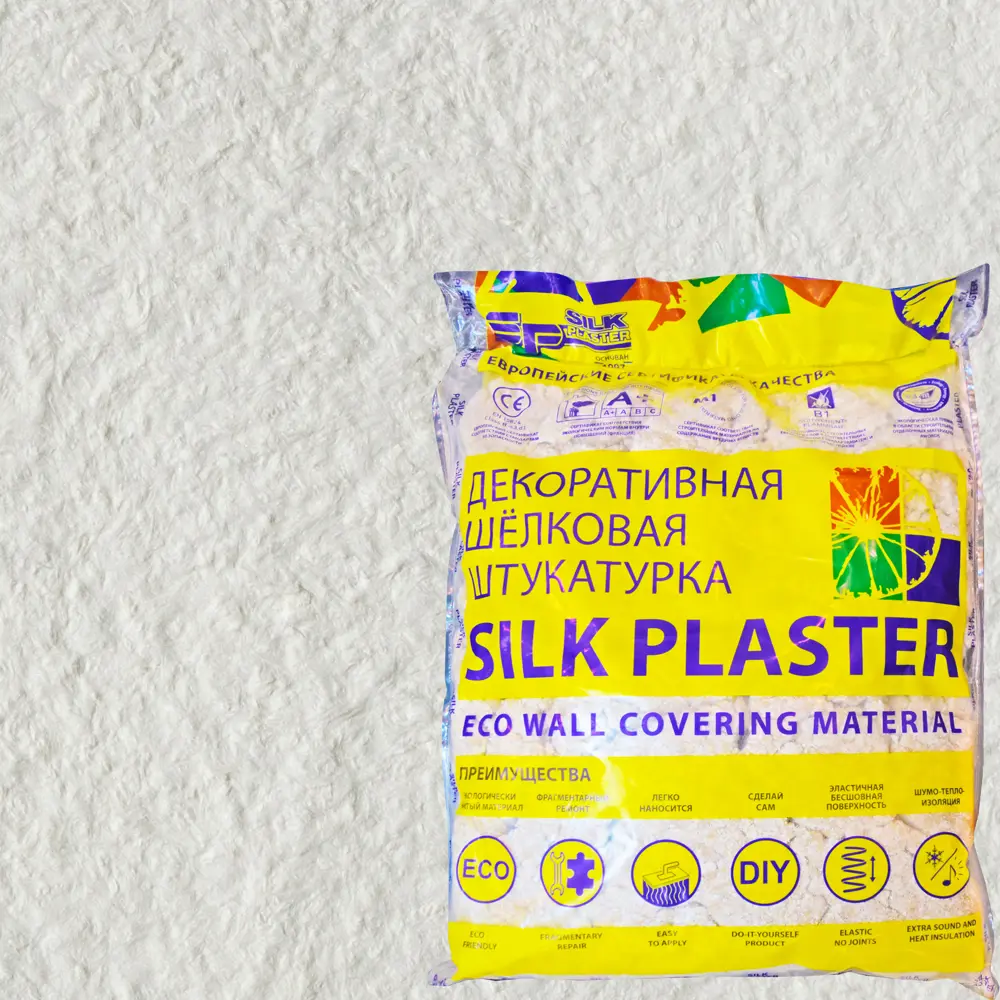 Жидкие обои Silk Plaster Оптима 051 1 кг цвет белый 82453399 STLM-2017140 
