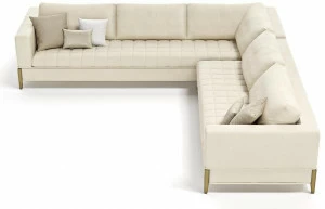 Capital Collection Угловой диван с тканевой обивкой Oyster