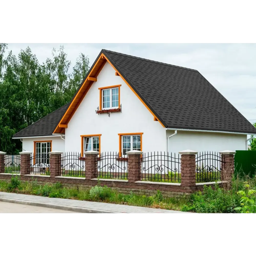 Черепица гибкая Mida Квадро серый 2 м² ТЕХНОНИКОЛЬ STLM-2002064 - Вид №6