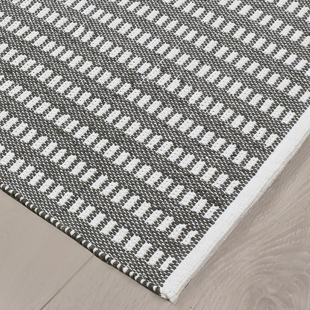 Коврик декоративный хлопок Брик IC-17584 см цвет 80x150 см цвет черный CTIM STLM-2120080 - Вид №2