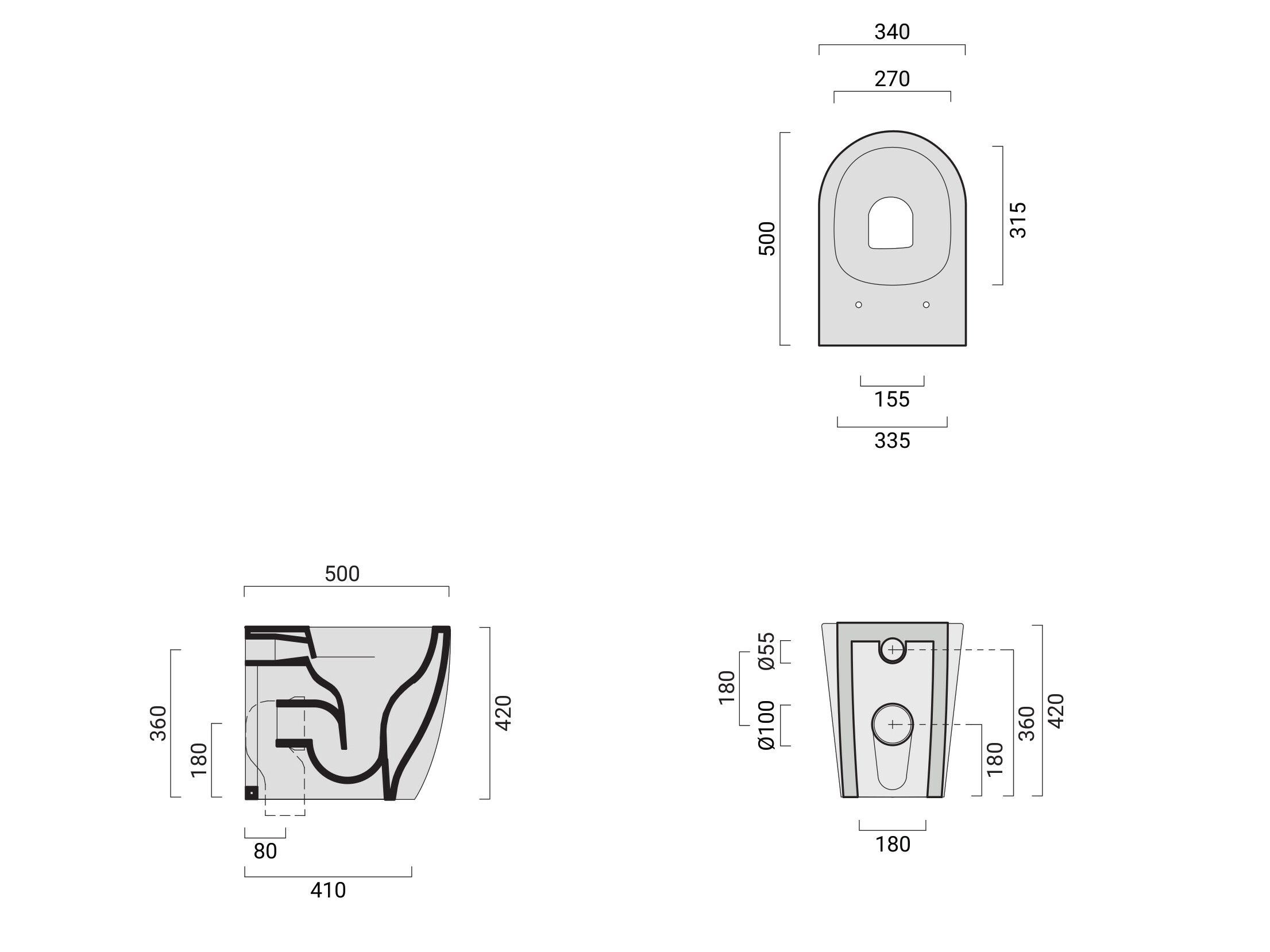 Керамическая напольная сантехника Domus Falerii Foliolina ARCH-00082893 - Вид №5
