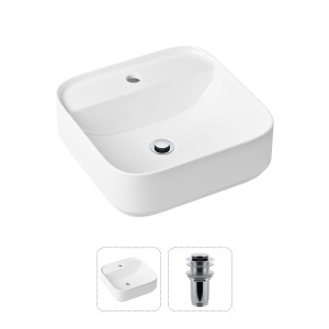 90760151 Раковина накладная 21520838 42см, с донным клапаном Bathroom Sink STLM-0371693 LAVINIA BOHO