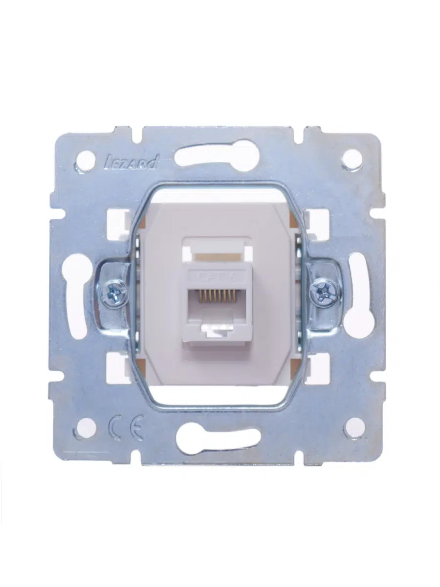 KARINA Розетка компьютерная Cat 6 жемчужный LEZARD 707-3088-140 - Вид №5