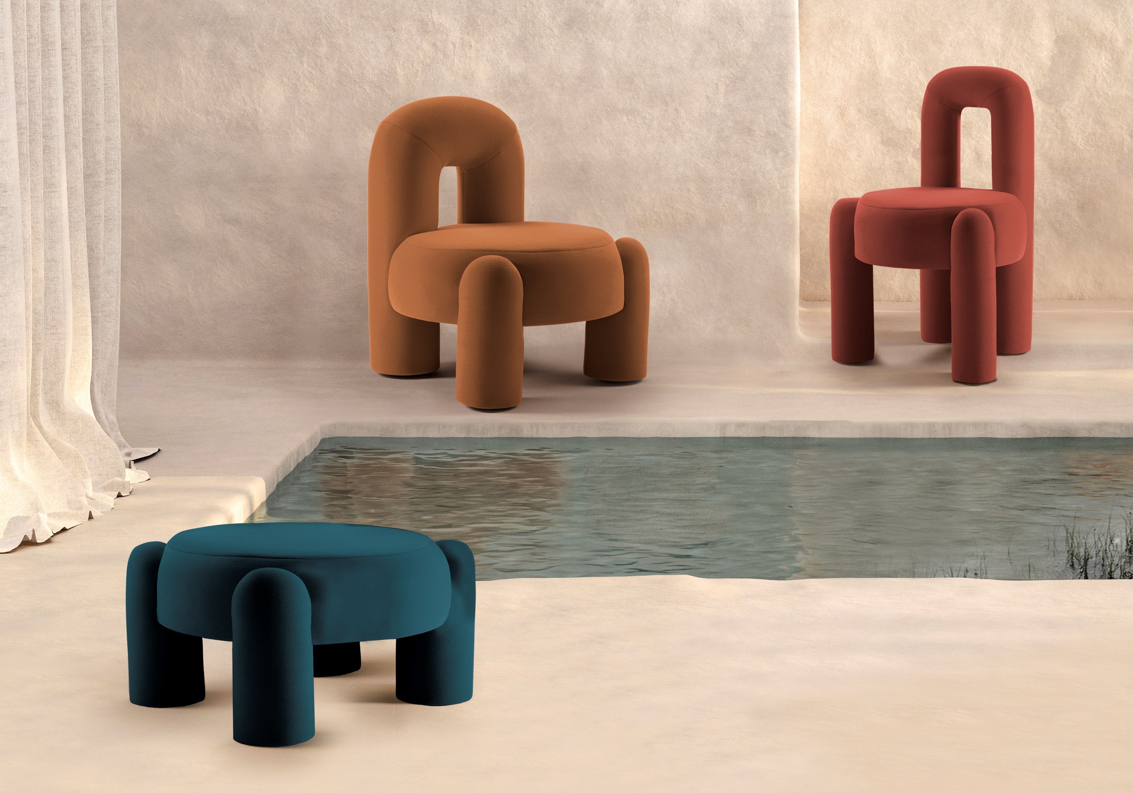 Бархатное кресло DOOQ Marlon ARCH-00100165 - Вид №7