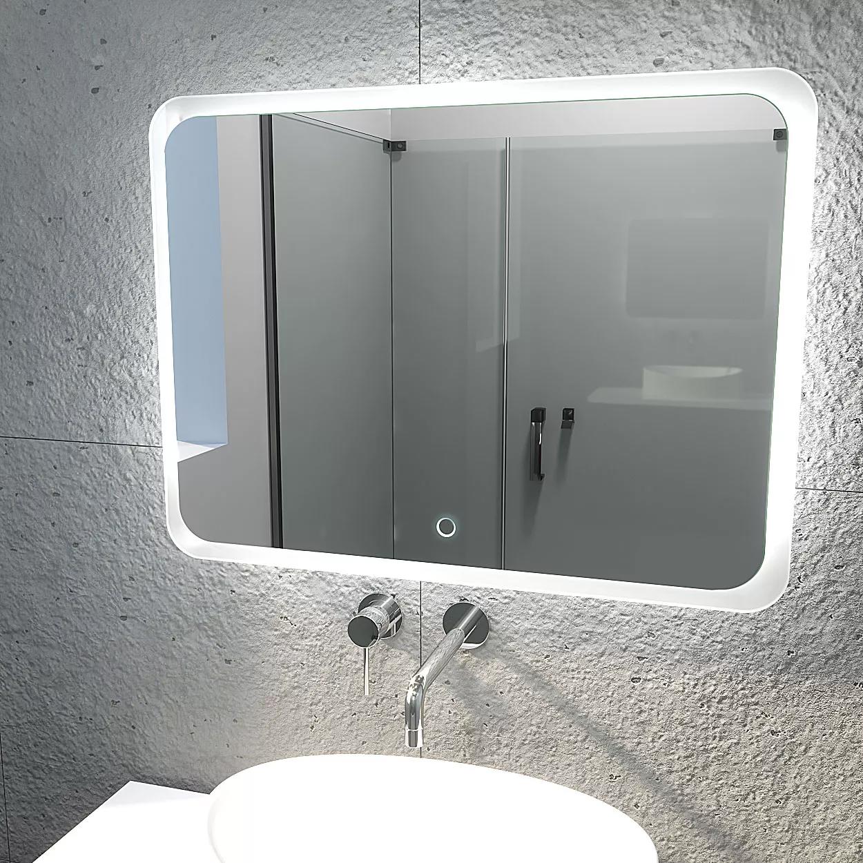 92728035 Зеркало с подсветкой Amour 80 см, с сенсором Зеркало для ванной STLM-0544016 MARKA ONE