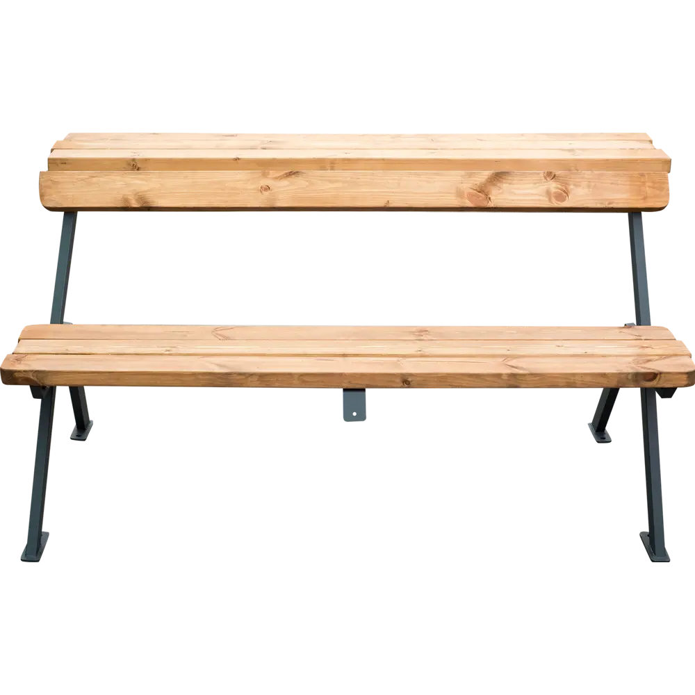 Скамейка стол Domino 78,7х28,4х80 см дерево/металл  коричневая Santreyd STLM-2093937 - Вид №1