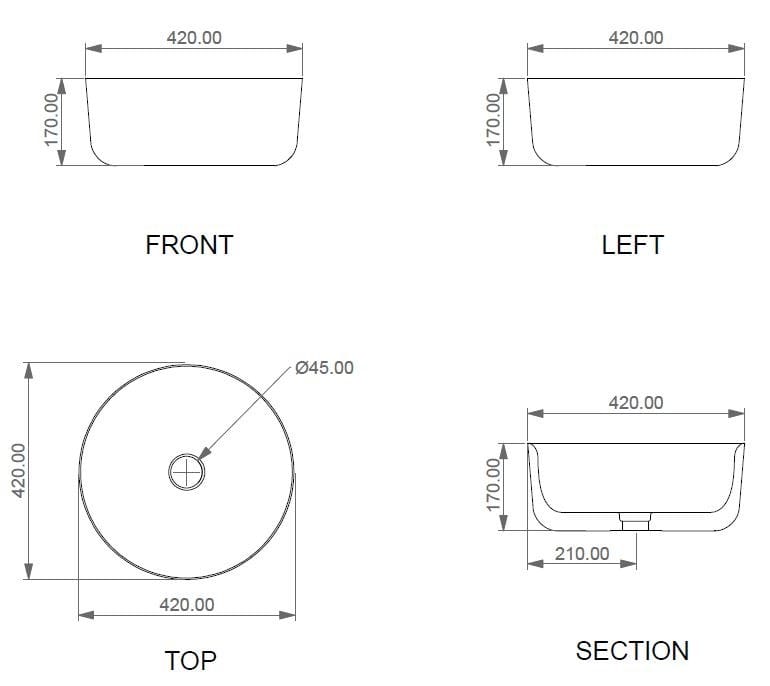 Керамическая круглая столешница GSG Ceramic Design Hit ARCH-00093875 - Вид №3