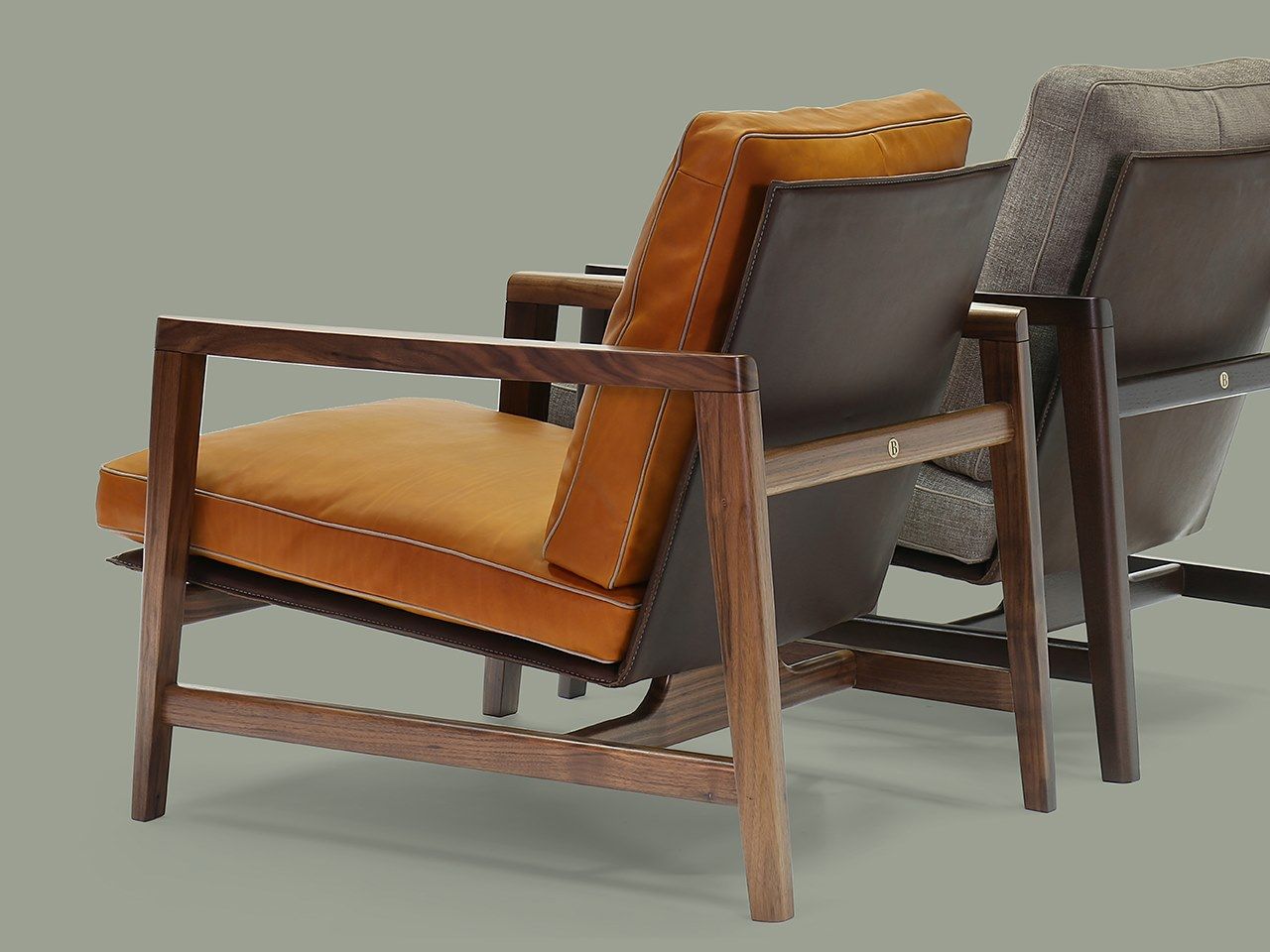 Кожаное кресло с подлокотниками Borzalino SEAN ARCH-00110599 - Вид №10