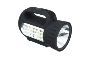16479611 Аккумуляторный фонарь прожектор 18 SMD, 1 Вт, LED, шнур 220В, резинопластик 198-041 Чингисхан