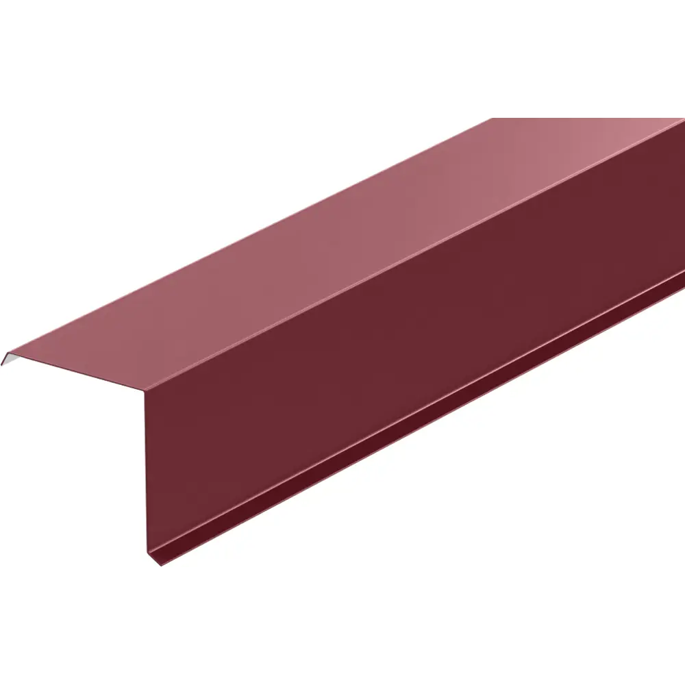 Планка торцевая 90x90x2000 мм 0.4 мм RAL 3005 вишневый ВЕГА STLM-2152646
