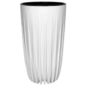 Кашпо Evergreen Design Сигма 28x30x53 см v17 л пластик белый
