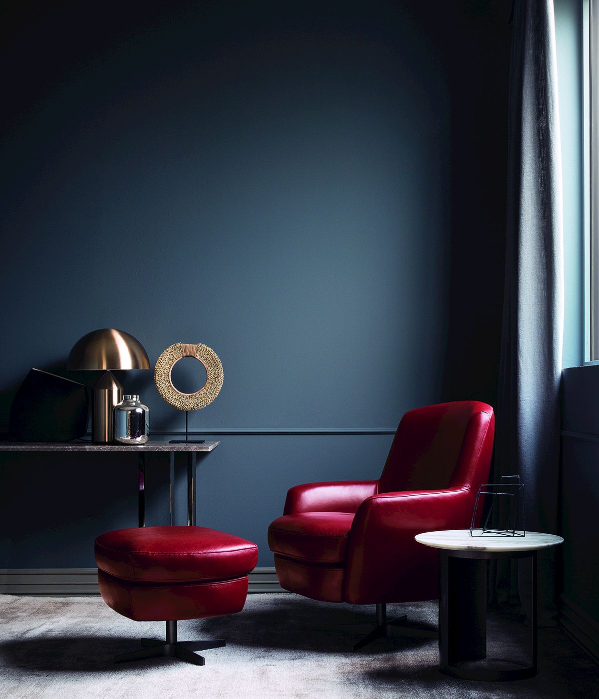 Кожаное вращающееся кресло с подлокотниками BODEMA CAROL ARCH-00149980 - Вид №4