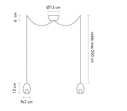 Выдувное стекло светодиодный подвесной светильник Album Patata ARCH-00137556 - Вид №4