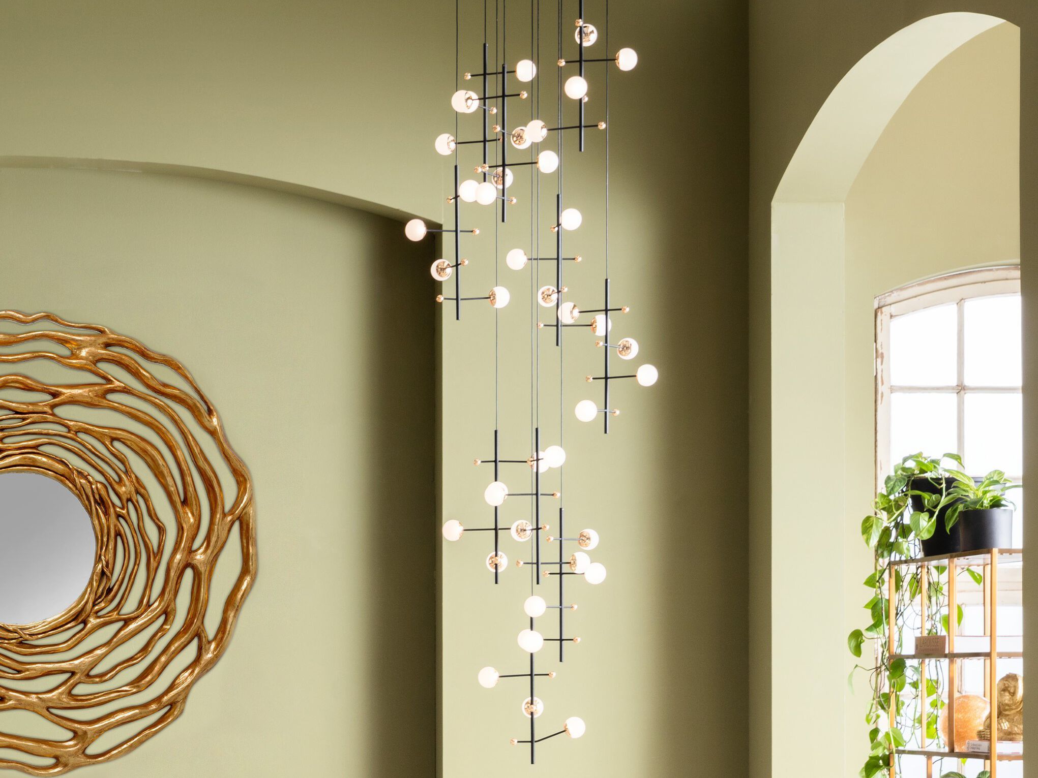 Стальной светодиодный подвесной светильник KARE Design TRAPEZ ARCH-00121425