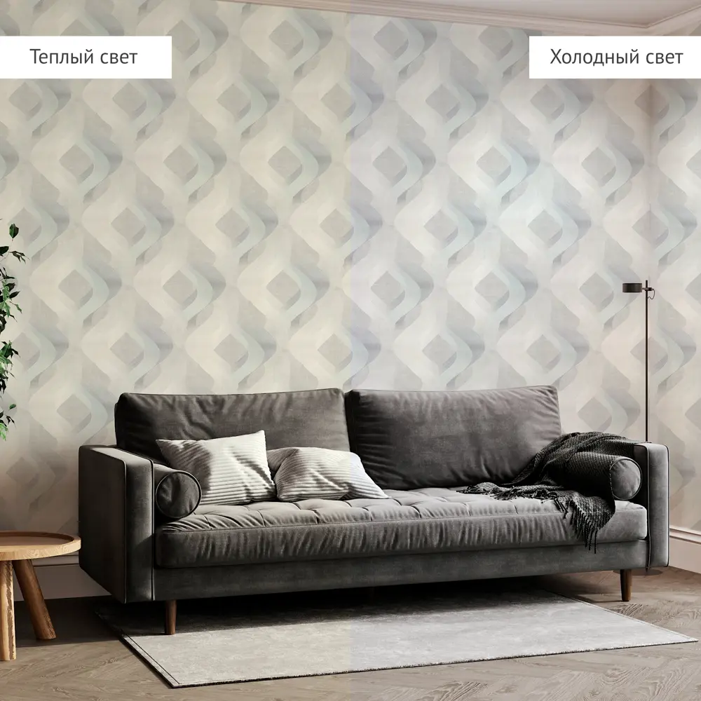 Обои флизелиновые Энигма серые абстрактные 1.06 м 89439242 Santreyd STLM-1581563 - Вид №4