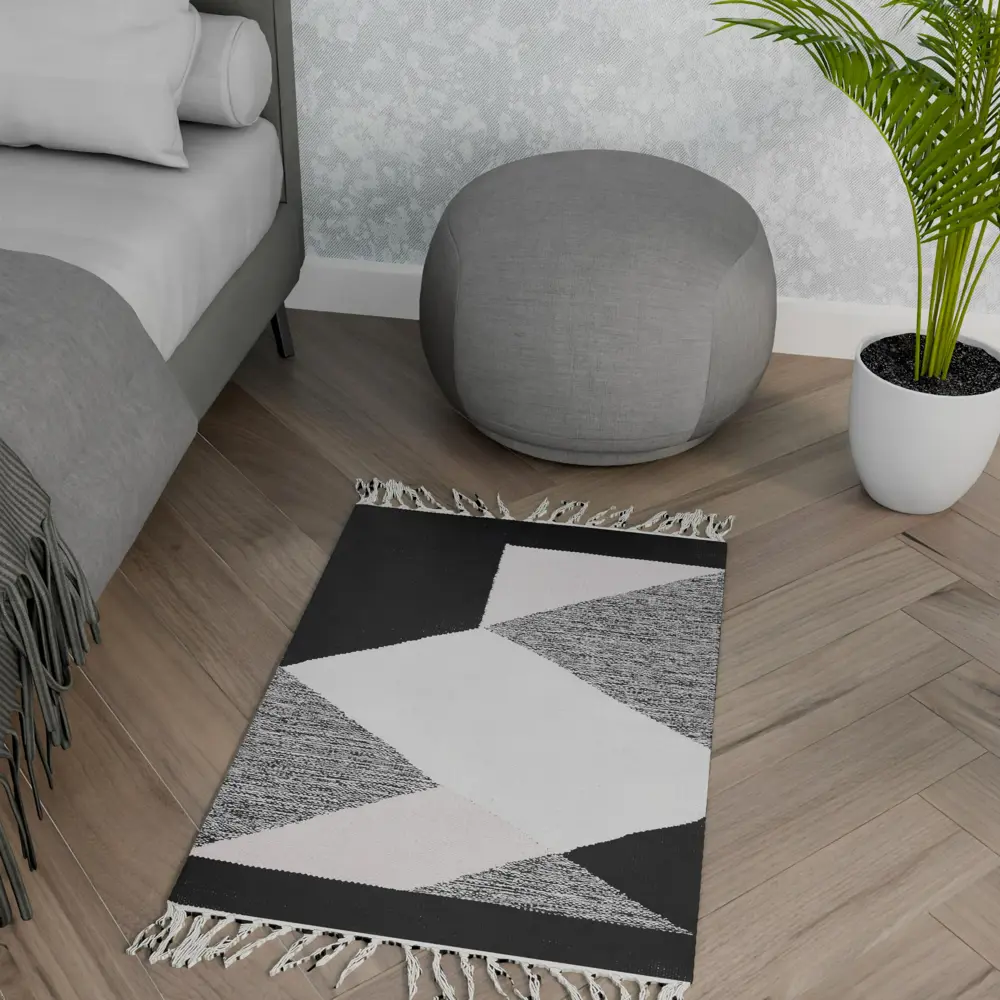 Коврик Inspire декоративный хлопок JAVARY 60x100 см цвет розовый STLM-2069923