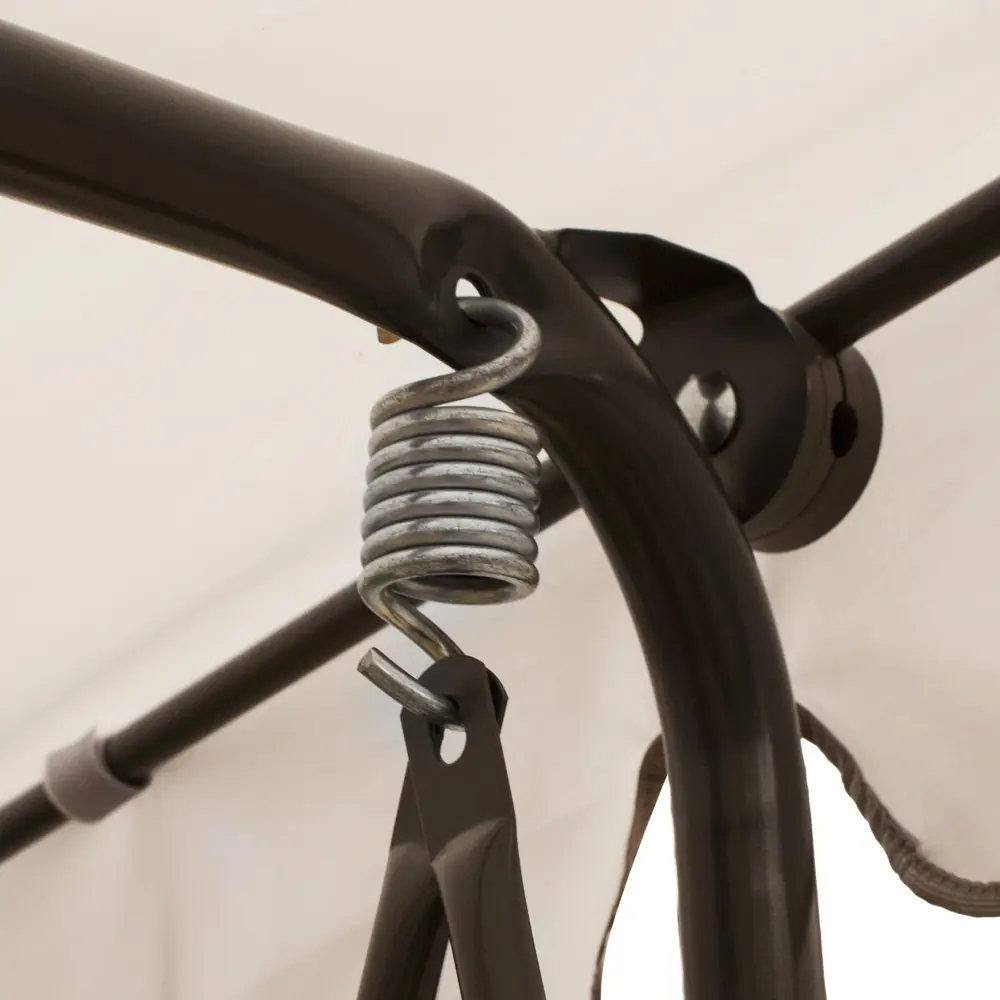 Качели садовые Классик 2-х местные (до 160 кг) бежевый/ красный/ зеленый Santreyd Класик STLM-2149833 - Вид №1