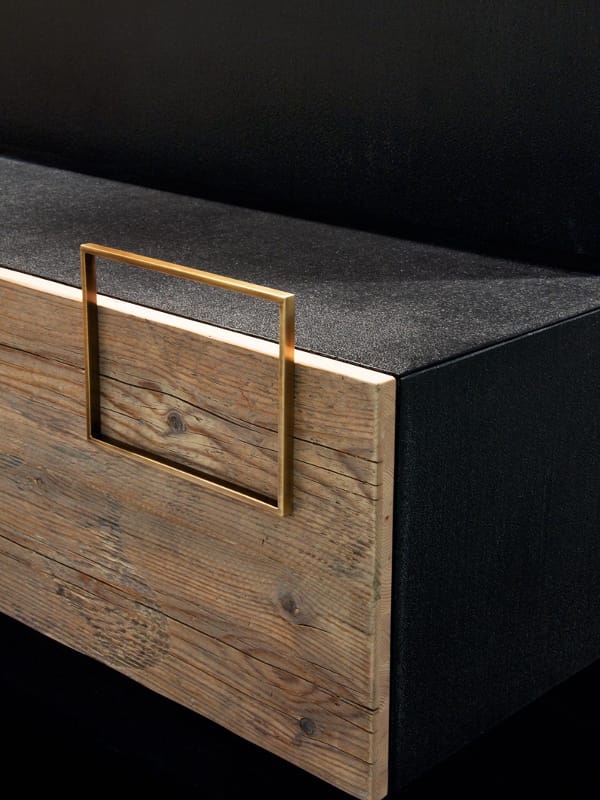 Деревянный подвесной шкаф с одной раковиной с дверцами Moab Door ARCH-00025391 - Вид №2