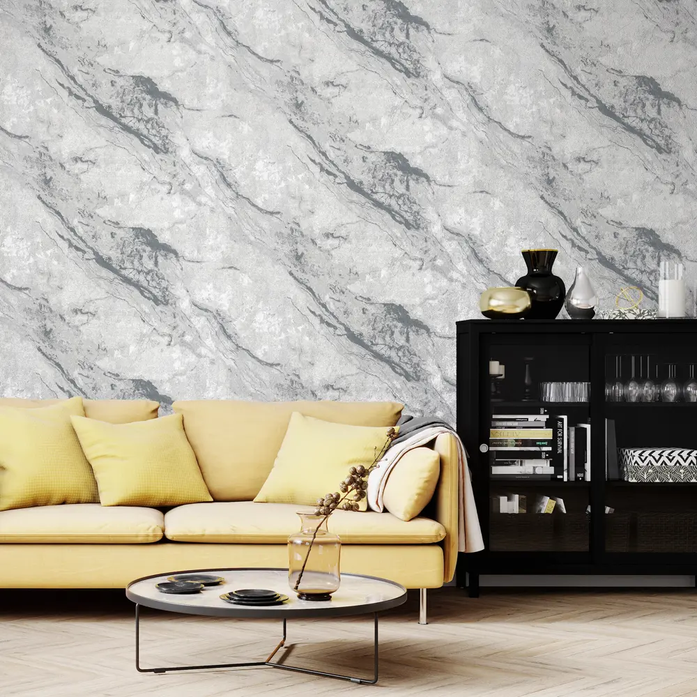 WALLDECOR Санторини - серые флизелиновые обои для стильного интерьера 89375653 STLM-0819667 - Вид №2