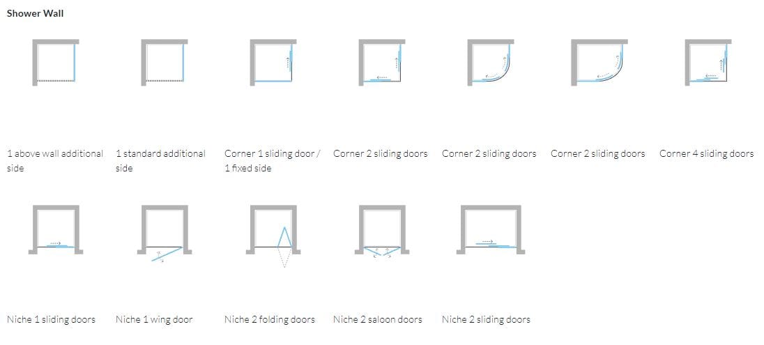 Угловая душевая кабина с распашной дверью ARBLU Меркурий ARCH-00134422 - Вид №6