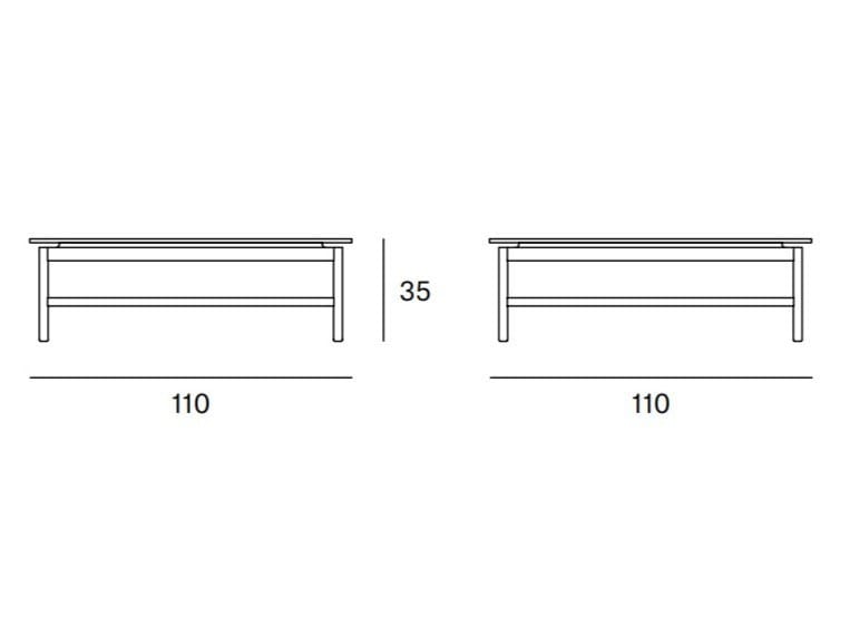Квадратный журнальный столик из ясеня Blasco&Vila Rem ARCH-00049488 - Вид №8