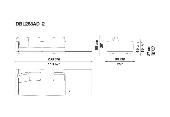 Кожаный диван B&B Italia док ARCH-00106863 - Вид №175