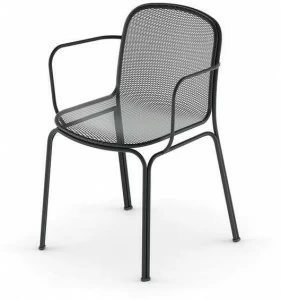 COLOS Штабелируемый стул из металлической сетки с подлокотниками Villa