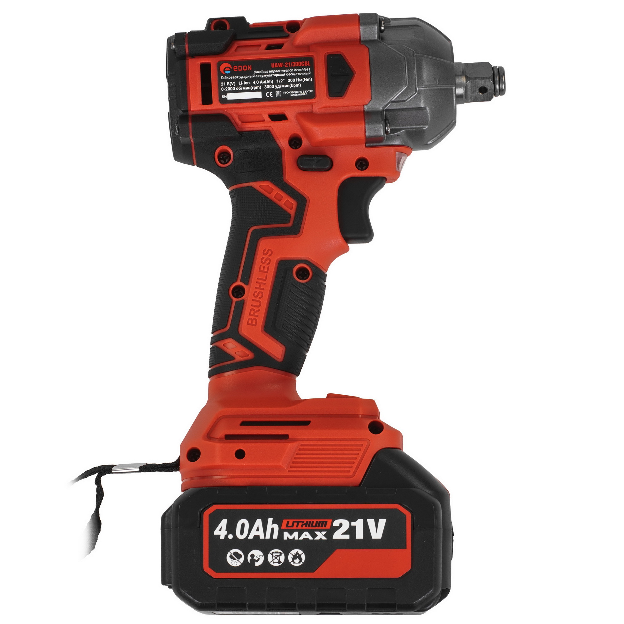 Гайковерт EDON UAW-21/300CBL 9236342 STDN-0013720 - Вид №2