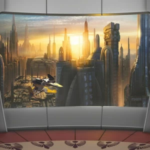 8-483-STAR-WARS-Coruscant-View Фотообои Komar Disney 2.54х3.68 м