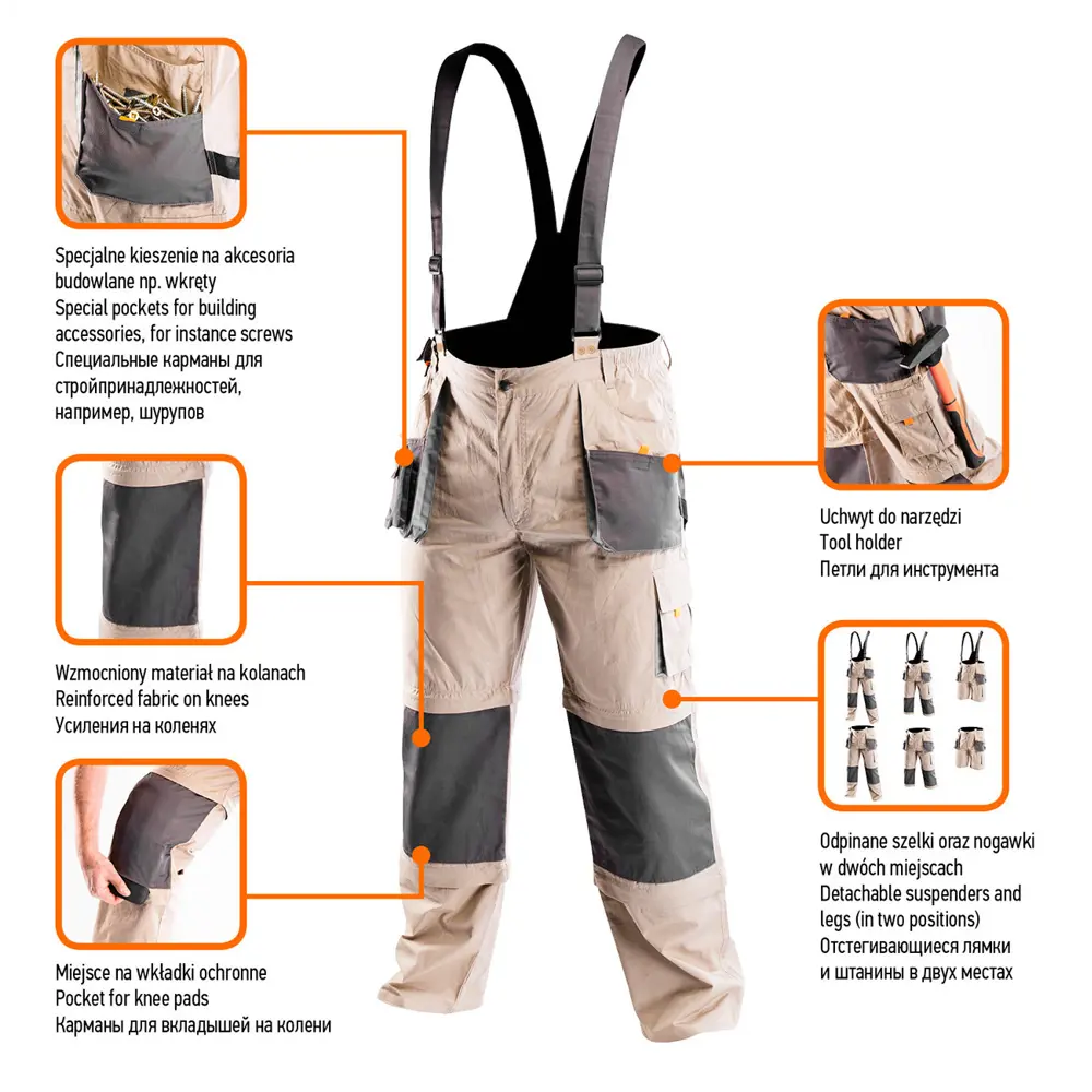 Полукомбинезон рабочий Neo 6 в 1, размер L/52 Neò STLM-2167849 - Вид №3