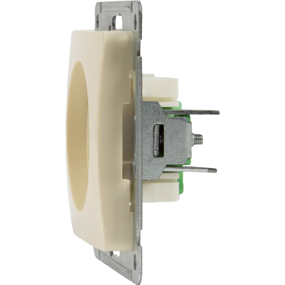 Розетка встраиваемая Hegel Мастер цвет слоновая кость STLM-2082193 - Вид №4