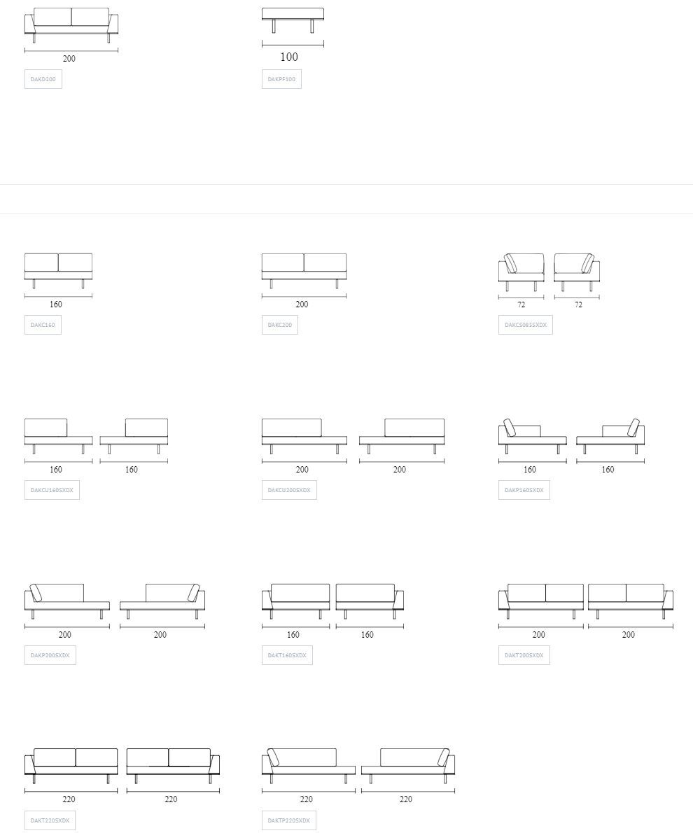 Модульный тканевый диван Bontempi Casa DAKOTA ARCH-00044087 - Вид №6