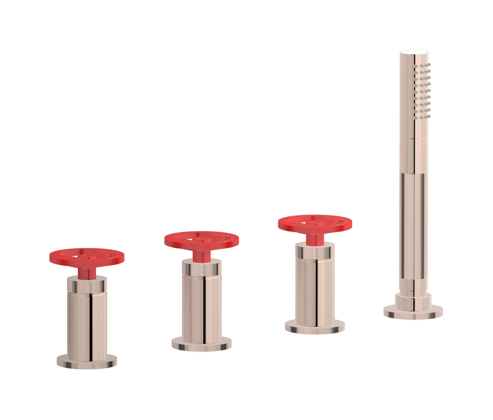 Смеситель для ванны с 4 отверстиями и ручным душем IB Bold ARCH-00153164 - Вид №17