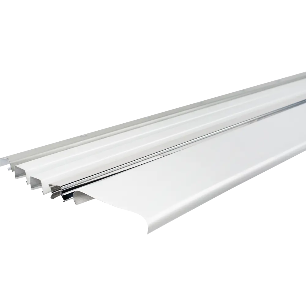 Комплект потолка для туалета 1.35x0.9 м цвет белый матовый/хром БАРД STLM-2117632 - Вид №1