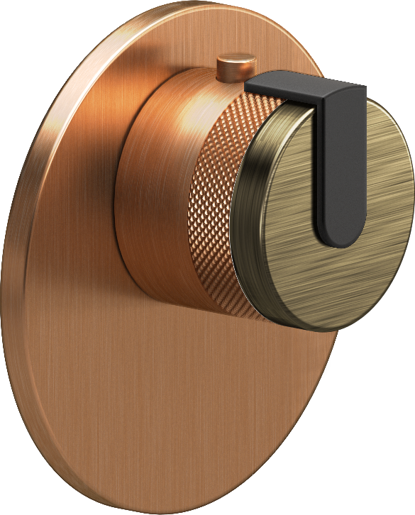 E-8027-R1VBB-L1MBK-BRG-T Термостатический переключатель 3/4-Внешняя часть GRAFF MOD+