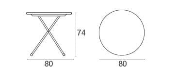 Круглый складной стол emu Arc en Ciel ARCH-00086220 - Вид №4