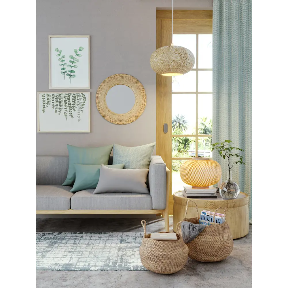 Подушка «Amelie», 45х45 см, цвет серый/зелёный INSPIRE STLM-2167474 - Вид №3