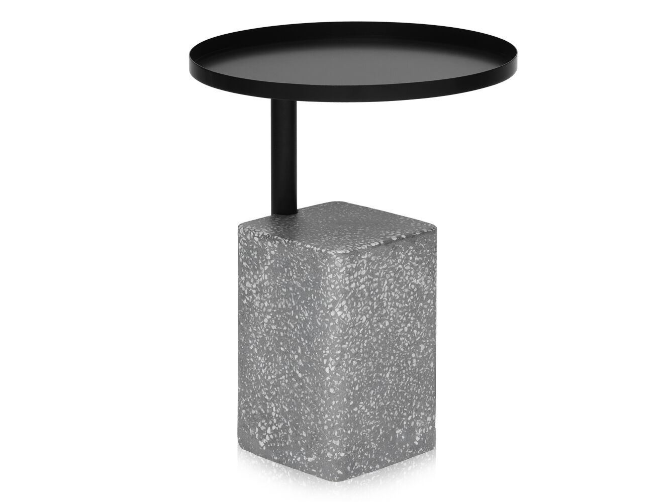 Высокий круглый журнальный столик с бетонным основанием Vela Arredamenti Арго ARCH-00093210