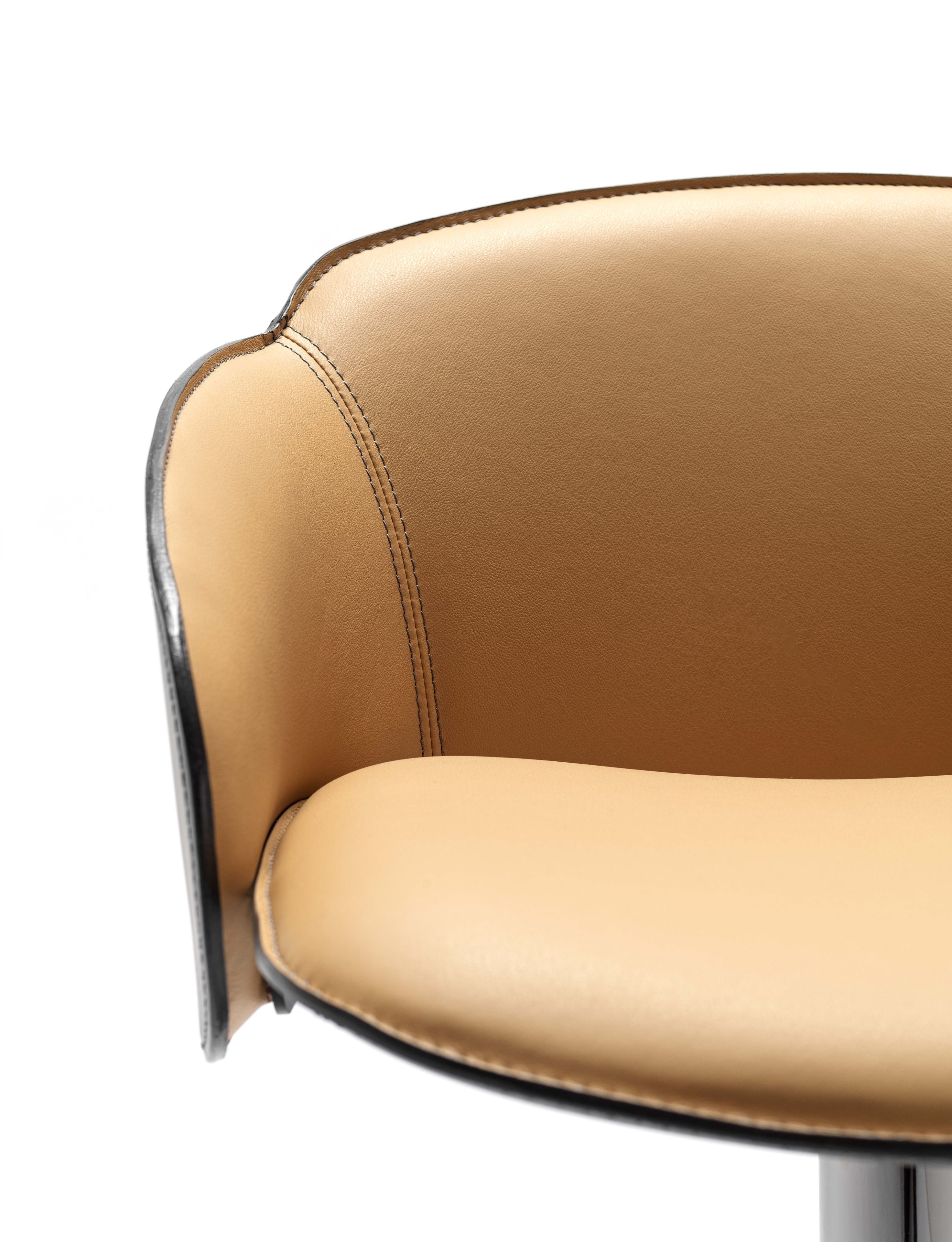 Кожаный стул с подставкой для ног Fasem Electa ARCH-00063216 - Вид №15