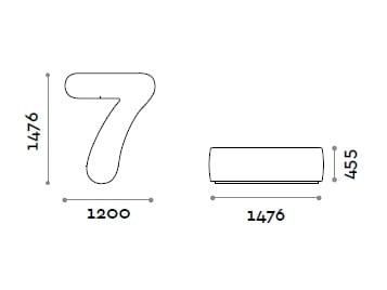 Пуф из искусственной кожи FIT INTERIORS NUMBERS ARCH-00132331 - Вид №15