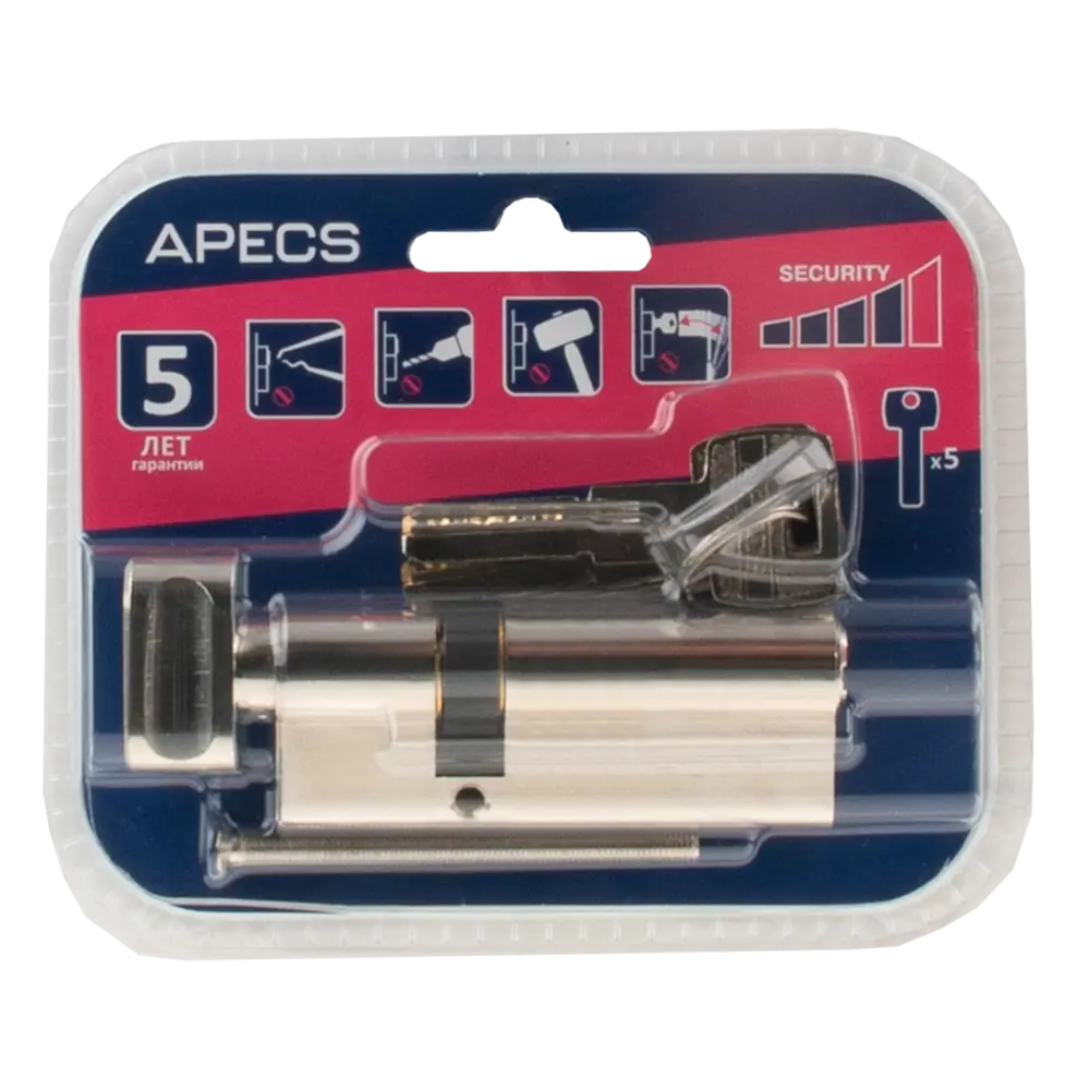 Цилиндровый механизм APECS Pro LM-80 с защитой от взлома 84168049 SM STLM-0046664 - Вид №2
