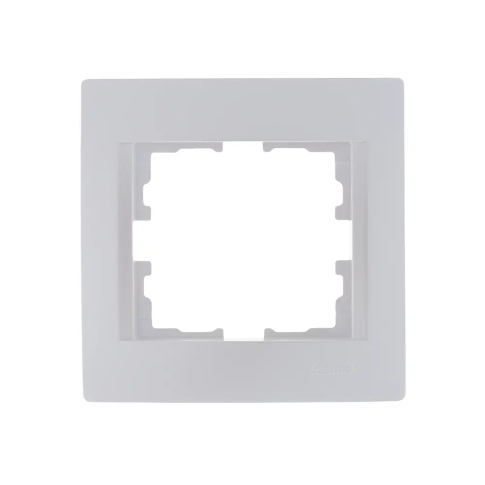 Рамка для розеток и выключателей Lezard Karina 1 пост горизонтальная цвет жемчужный белый перламутровый STLM-2075828