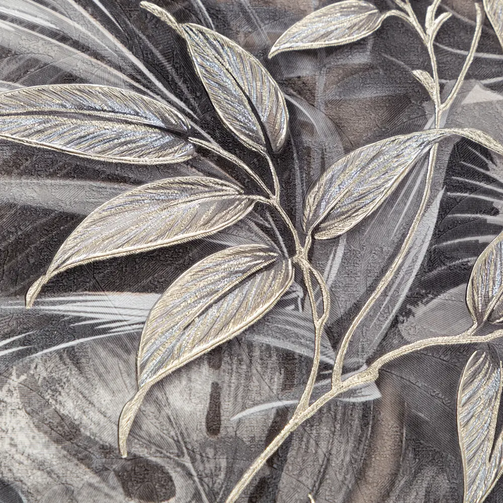 Обои флизелиновые Palitra Home Bionica серо-золотые 1.06 м 71843-44 STLM-2076023 - Вид №1