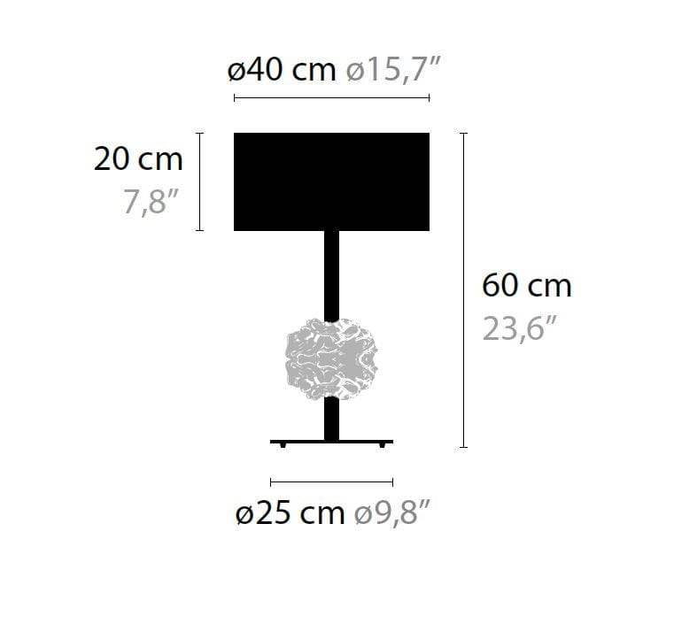 Ткань настольная лампа ILFARI Цветок из Амстердама ARCH-00048619 - Вид №2