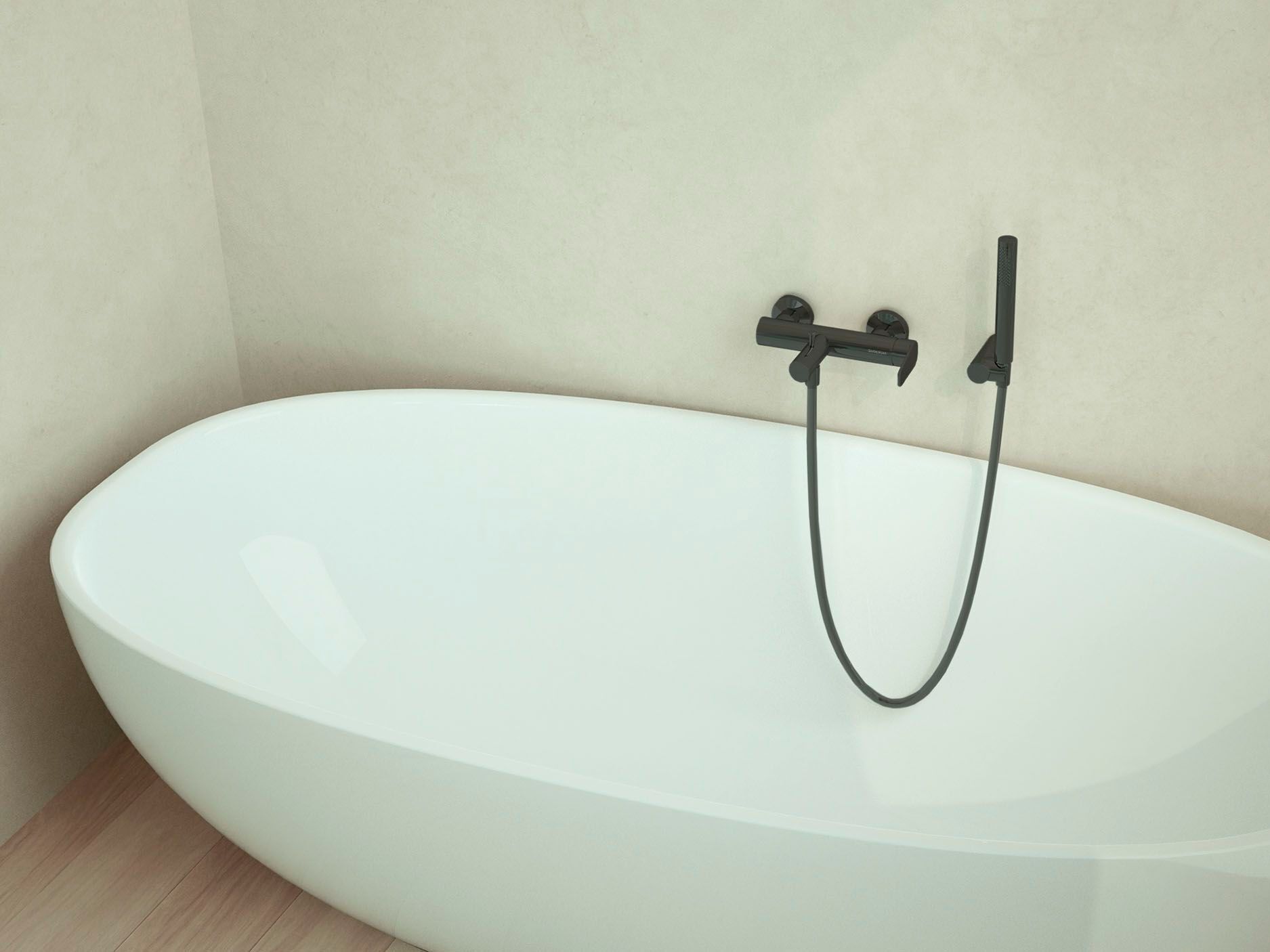 Настенный однорычажный смеситель для ванны с ручным душем GUGLIELMI RUBINETTERIE сегодня ARCH-00150851 - Вид №2