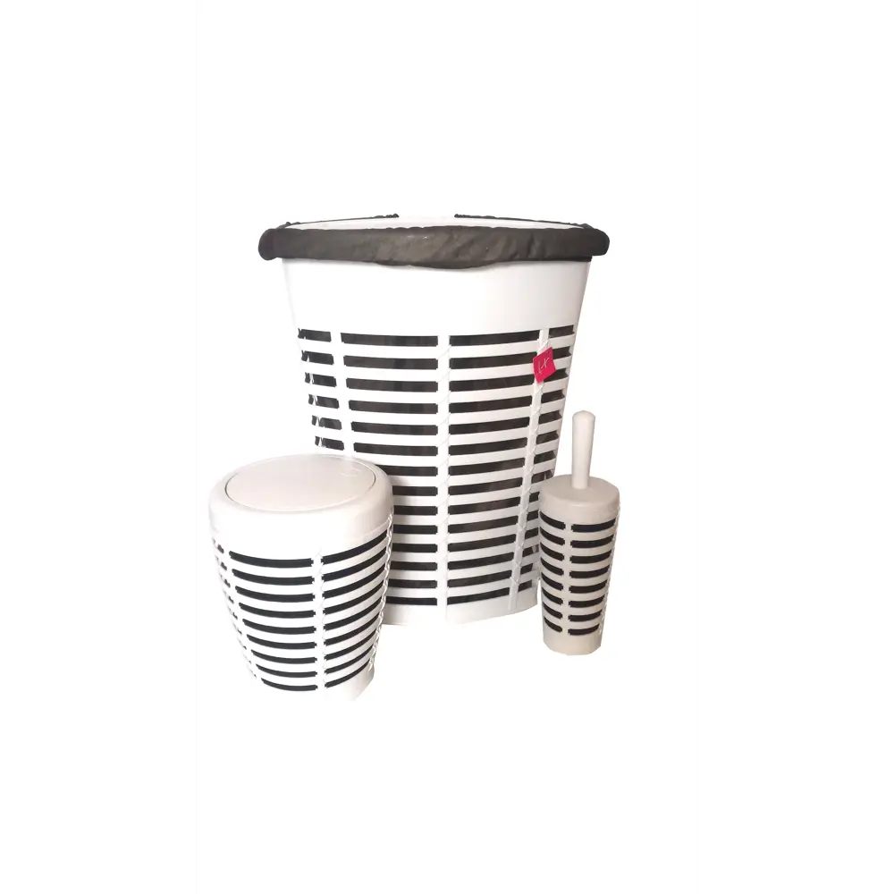 Бак для мусора Palm с крышкой пластик, в ассортименте PRIMANOVA Без серии STLM-2102595 - Вид №4