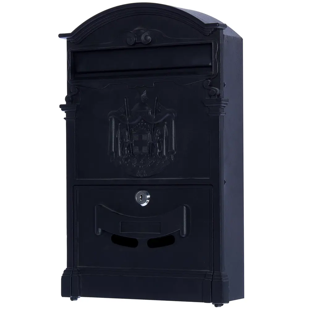 Ящик почтовый Standers MB-002, алюминий/сталь, цвет чёрный STLM-2137897